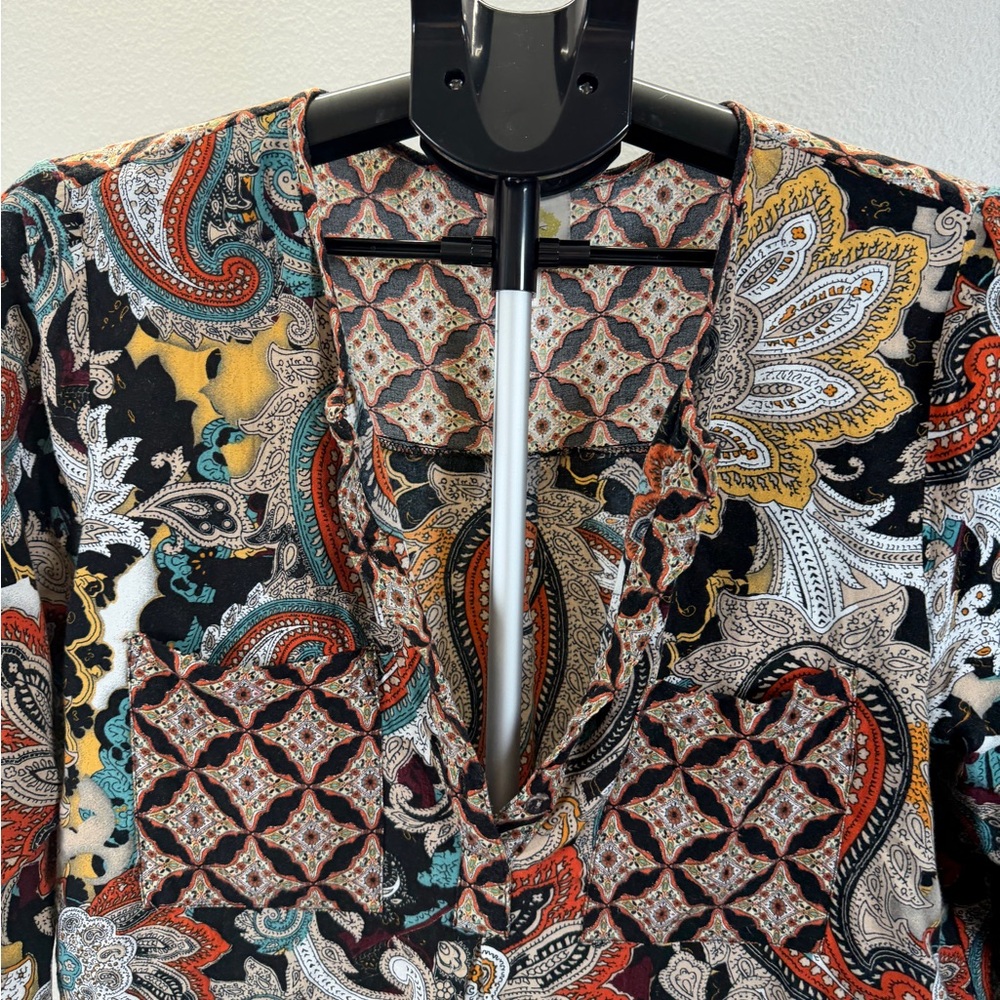 Fig and Flower Paisley Print Tunic - Multicolor - Picture 3 of 7